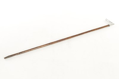 Lot 841 - AN EARLY 20TH CENTURY SILVER HANDLED WALKING CANE
