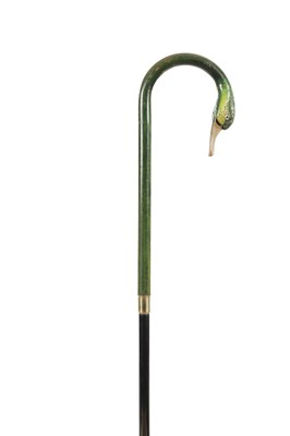 Lot 836 - A LATE 19TH CENTURY DECORATIVE LADIES CANE