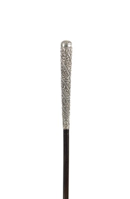 Lot 863 - AN ELEGANT 19TH CENTURY SILVER LADIES CANE