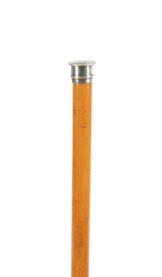 Lot 852 - A LATE 19TH CENTURY COIN-HANDLED CANE