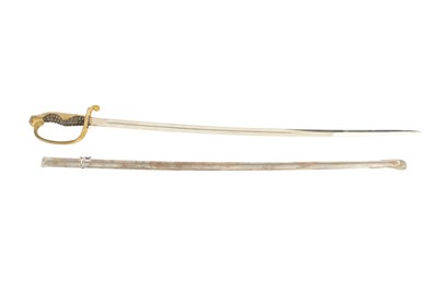 Lot 602 - A JAPANESE WWII OFFICER'S KYU-GUNTO SWORD