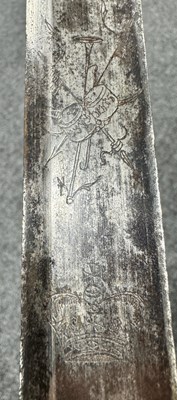 Lot 610 - AN 18TH CENTURY 1788 PATTERN HEAVY CAVALRY OFFICERS' SWORD