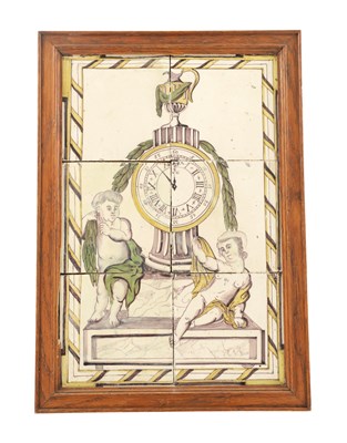 Lot 59 - AN 18TH CENTURY DUTCH DELFT TILE PICTURE