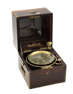 Lot 1400 - JOHN POOLE, LONDON. A LATE 19TH CENTURY TWO-DAY MARINE CHRONOMETER