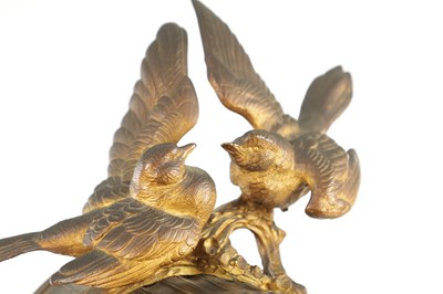 Lot 1335 - A RARE 19TH CENTURY BONTEMS, PARIS, SINGING AUTOMATION BIRD CLOCK