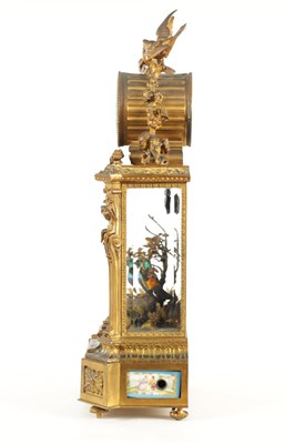 Lot 1335 - A RARE 19TH CENTURY BONTEMS, PARIS, SINGING AUTOMATION BIRD CLOCK
