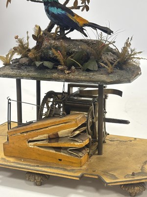 Lot 1335 - A RARE 19TH CENTURY BONTEMS, PARIS, SINGING AUTOMATION BIRD CLOCK
