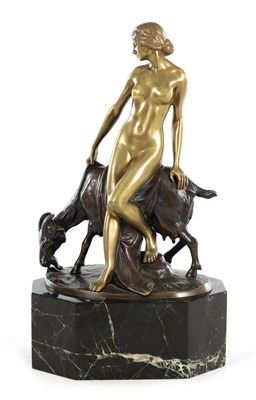 Lot 1019 - AFTER GOTTHILF JAEGER (1871 - 1933) ART DECO BRONZE FIGURE