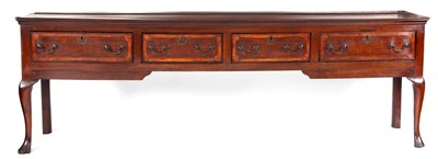 Lot 692 - A LARGE 8’ OAK LOW WAISTED MID 18TH CENTURY...