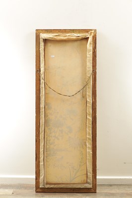 Lot 584 - A 19TH CENTURY JAPANESE SILK PANEL