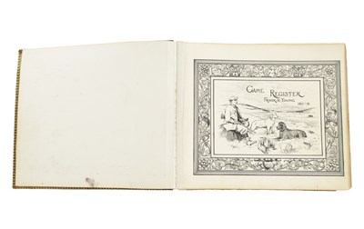 Lot 990 - AN EARLY 20TH CENTURY LEATHER-BOUND GAME REGISTER