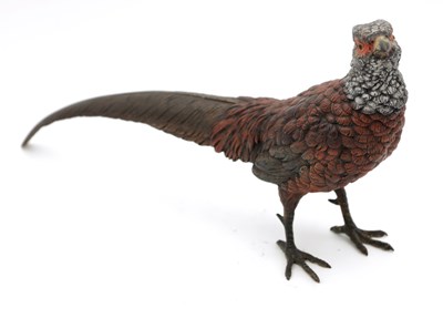 Lot 1136 - A LATE 19TH CENTURY AUSTRIAN COLD PAINTED BRONZE SCULPTURE