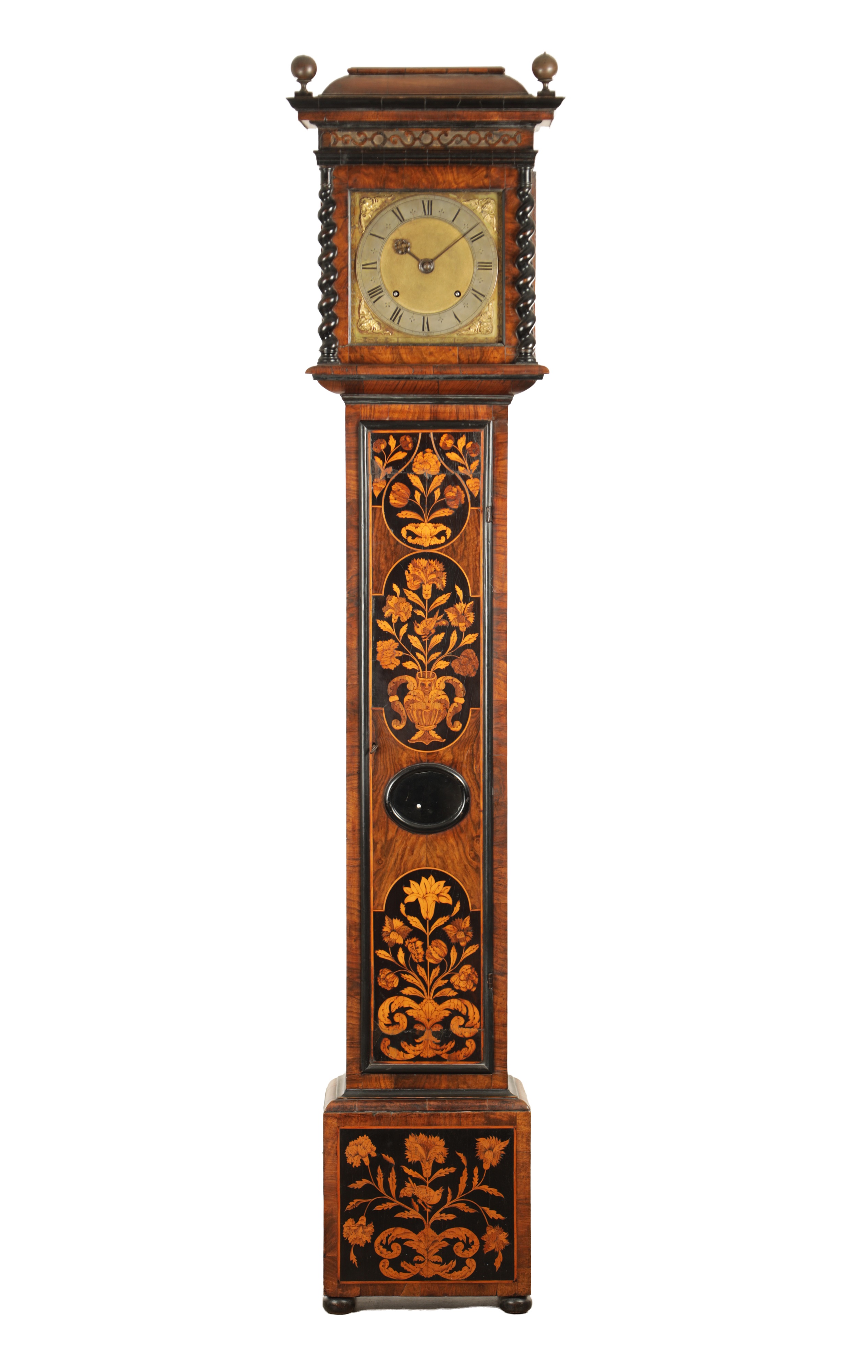 Joseph Knibb three-month duration walnut marquetry longcase clock sold by Hutchinson Scott
