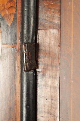 Lot 1395 - JOSEPH KNIBB, LONDINI FECIT. A VERY RARE THREE MONTH DURATION WALNUT MARQUETRY LONGCASE CLOCK