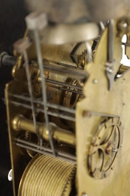 Lot 1395 - JOSEPH KNIBB, LONDINI FECIT. A VERY RARE THREE MONTH DURATION WALNUT MARQUETRY LONGCASE CLOCK