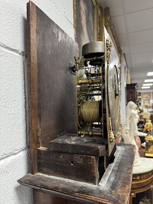 Lot 1395 - JOSEPH KNIBB, LONDINI FECIT. A VERY RARE THREE MONTH DURATION WALNUT MARQUETRY LONGCASE CLOCK