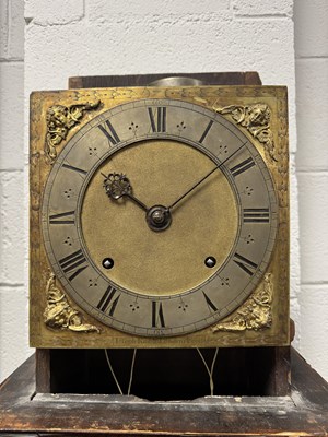 Lot 1395 - JOSEPH KNIBB, LONDINI FECIT. A VERY RARE THREE MONTH DURATION WALNUT MARQUETRY LONGCASE CLOCK