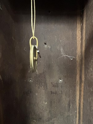 Lot 1395 - JOSEPH KNIBB, LONDINI FECIT. A VERY RARE THREE MONTH DURATION WALNUT MARQUETRY LONGCASE CLOCK