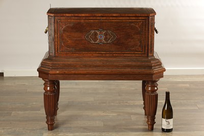 Lot 1168 - A LARGE 19TH CENTURY SWISS ORCHESTRAL MUSIC BOX ON STAND
