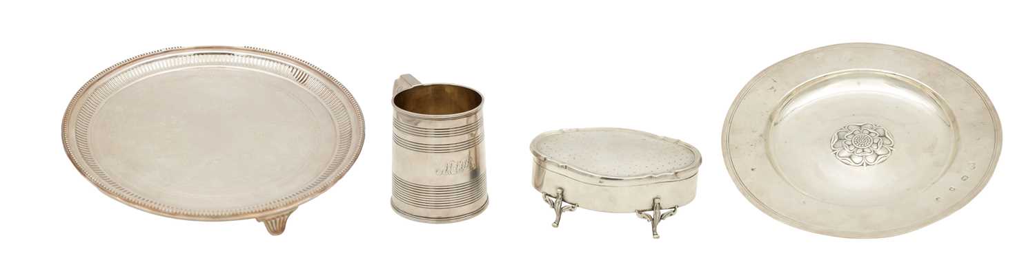Lot 165 - A GROUP OF ENGLISH SILVER ITEMS