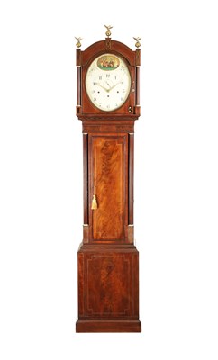 Lot 1344 - SAMUEL DEACON, BARTON-IN-THE-BEANS. A RARE GEORGE III MUSICAL AUTOMATION OVAL DIAL LONGCASE CLOCK