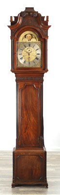 Lot 1272 - H. KNIGHT, STONE. AN 18TH CENTURY AND LATER QUARTER CHIMING LONGCASE CLOCK