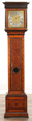 Lot 1441 - DENNIS CHAMBERS, PICKLECHURCH. AN EARLY 18TH-CENTURY WALNUT AND ARABESQUE MARQUETRY EIGHT-DAY LONGCASE CLOCK