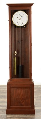 Lot 1384 - A 20TH CENTURY MAHOGANY REGULATOR LONGCASE CLOCK BY JOHN WARBY