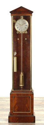 Lot 1257 - HENRI RENE BUNZLI (1870-1961) AN EARLY 20TH CENTURY REGULATOR LONGCASE CLOCK