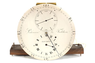 Lot 1409 - PARKINSON & FRODSHAM, LONDON. A REGENCY FIGURED MAHOGANY REGULATOR LONGCASE CLOCK