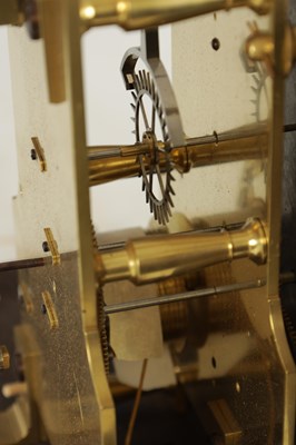 Lot 1409 - PARKINSON & FRODSHAM, LONDON. A REGENCY FIGURED MAHOGANY REGULATOR LONGCASE CLOCK