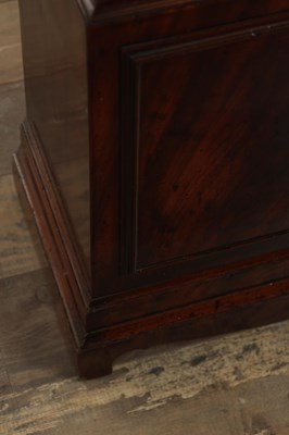 Lot 1409 - PARKINSON & FRODSHAM, LONDON. A REGENCY FIGURED MAHOGANY REGULATOR LONGCASE CLOCK