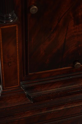 Lot 1409 - PARKINSON & FRODSHAM, LONDON. A REGENCY FIGURED MAHOGANY REGULATOR LONGCASE CLOCK