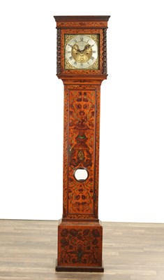 Lot 1254a - CHARLES LOUCH, ST ALBANS, AN 18TH CENTURY AND LATER EIGHT-DAY PAINTED MARQUETRY LONGCASE CLOCK