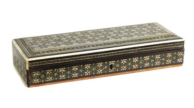 Lot 1702 - A LATE 19TH CENTURY ANGLO INDIAN MICROMOSAIC BOX