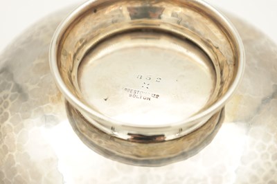Lot 87 - AN ARTS AND CRAFTS SILVER TWO-HANDLED BOWL