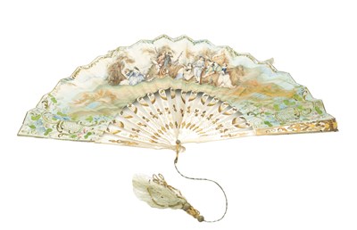Lot 1746 - A 19TH CENTURY FRENCH FAN