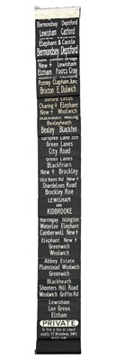 Lot 1753 - A VINTAGE LONDON BUS DESTINATION BLIND