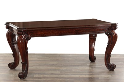 Lot 1364 - A WILLIAM IV MAHOGANY SERVING OR LIBRARY TABLE IN THE MANNER OF GILLOWS