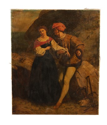 Lot 687 - A 19TH CENTURY OIL ON CANVAS INITIALED P.R.F RA AND DATED 1866