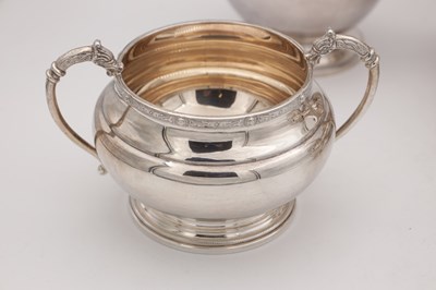 Lot 90 - A MID 20TH CENTURY SILVER TEA SERVICE