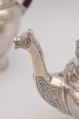 Lot 90 - A MID 20TH CENTURY SILVER TEA SERVICE