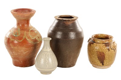 Lot 463 - A COLLECTION OF FOUR EASTERN EARTHENWARE VESSELS
