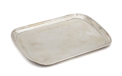 Lot 80 - A 20TH CENTURY SILVER TRAY