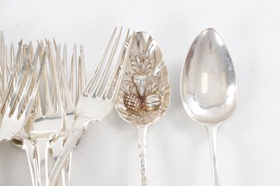 Lot 72 - A COLLECTION OF 19TH CENTURY ENGLISH SILVER CUTLERY