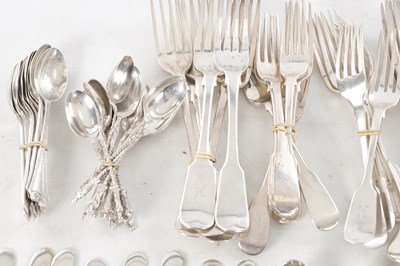 Lot 72 - A COLLECTION OF 19TH CENTURY ENGLISH SILVER CUTLERY