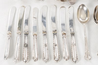 Lot 72 - A COLLECTION OF 19TH CENTURY ENGLISH SILVER CUTLERY