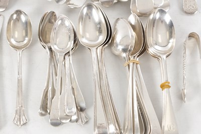 Lot 72 - A COLLECTION OF 19TH CENTURY ENGLISH SILVER CUTLERY
