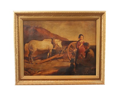 Lot 676 - ATT. JOHN GLASS (1820 - 1885) A 19TH CENTURY OIL ON CANVAS