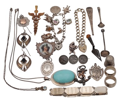 Lot 298 - A COLLECTION OF SILVER JEWELLERY